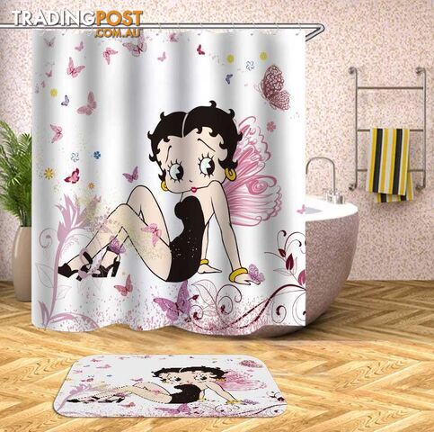 Betty Boop Butterflies Shower Curtain - Curtain - 7427046056632
