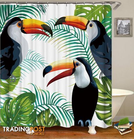Toucans Painting Shower Curtain - Curtain - 7427005928529