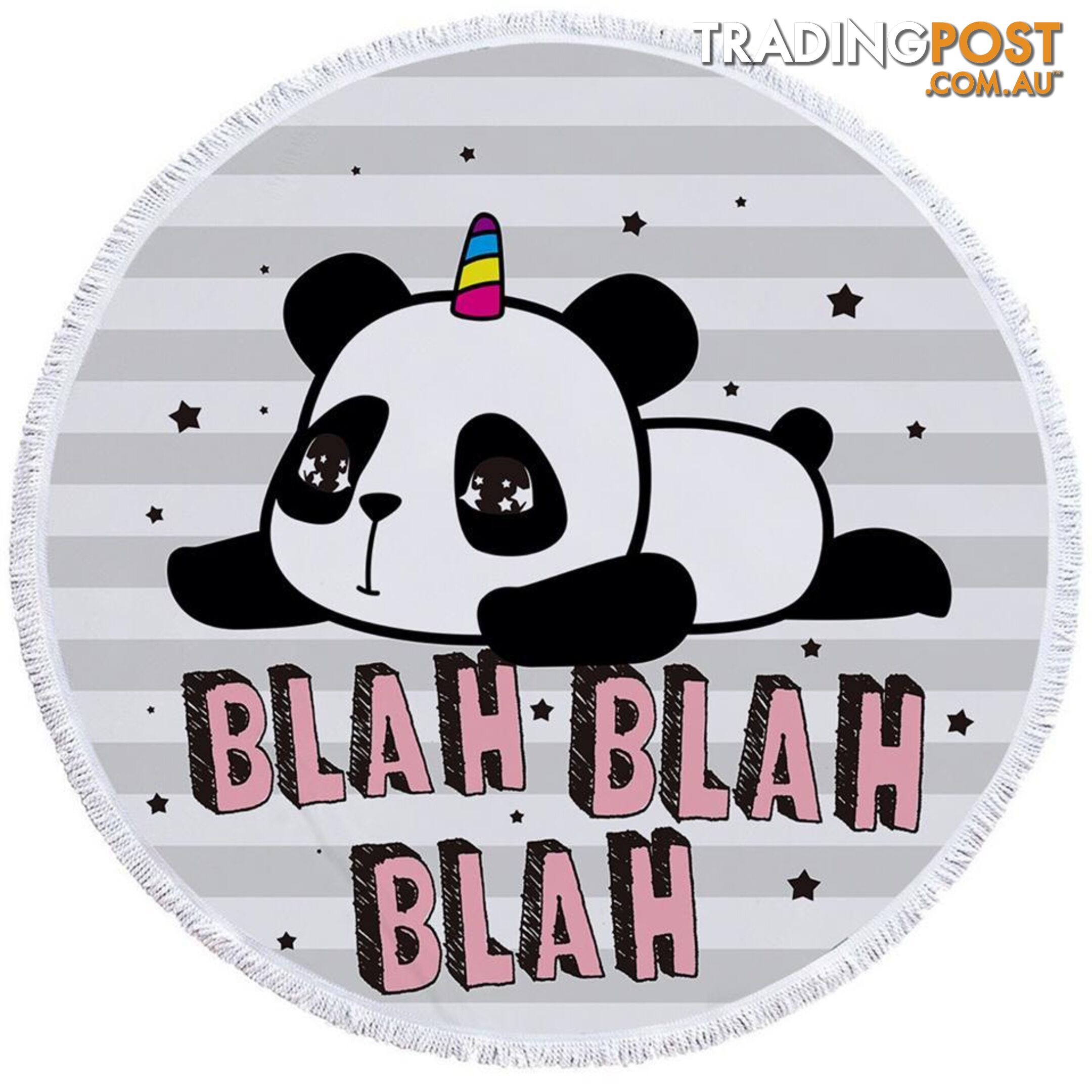 Adorable Unicorn Panda Beach Towel - Towel - 7427046305662