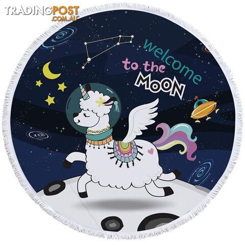 Astronaut Unicorn Sheep Beach Towel - Towel - 7427046308540