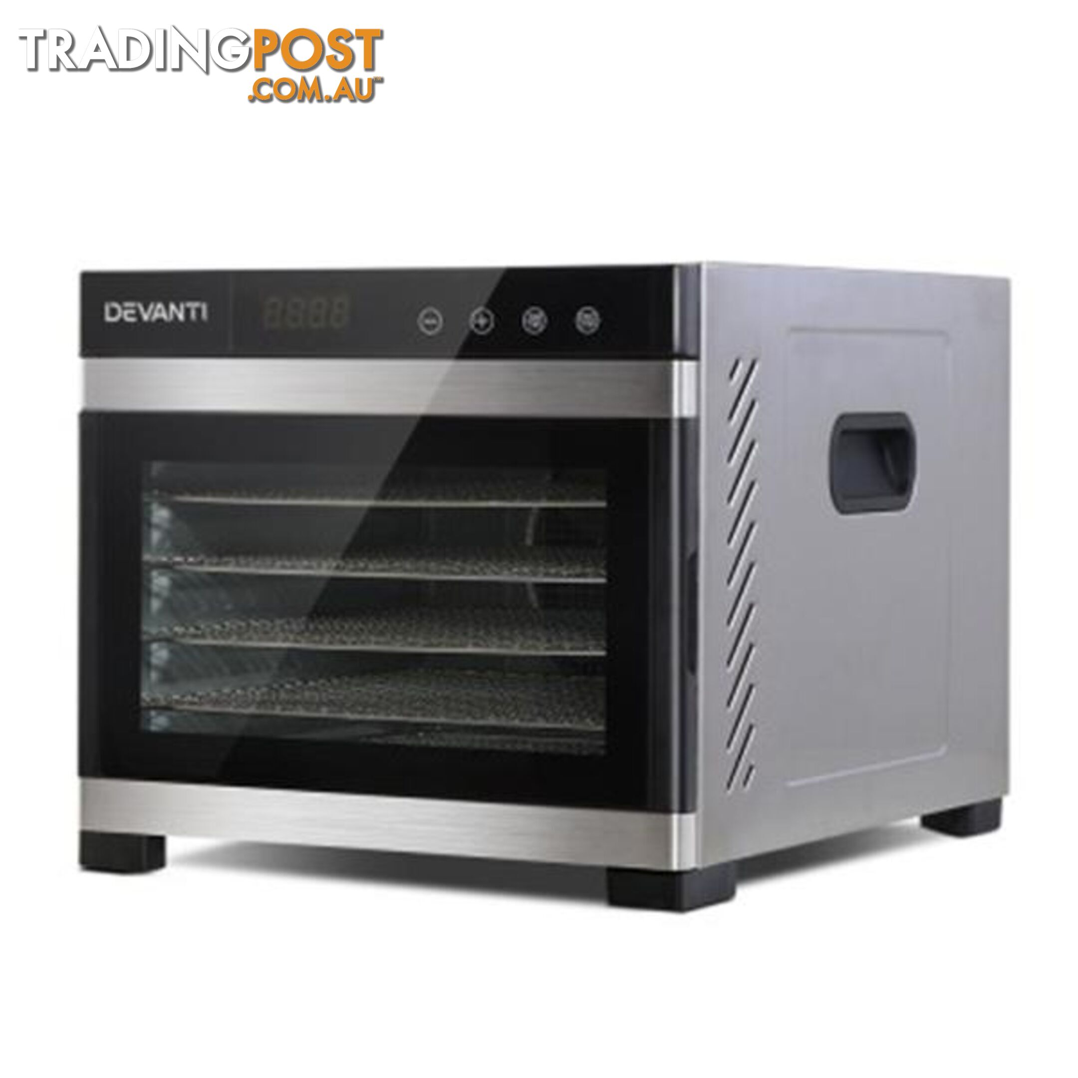 6 Trays Commercial Food Dehydrator Stainless Steel Fruit Dryer - Devanti - 9350062209271