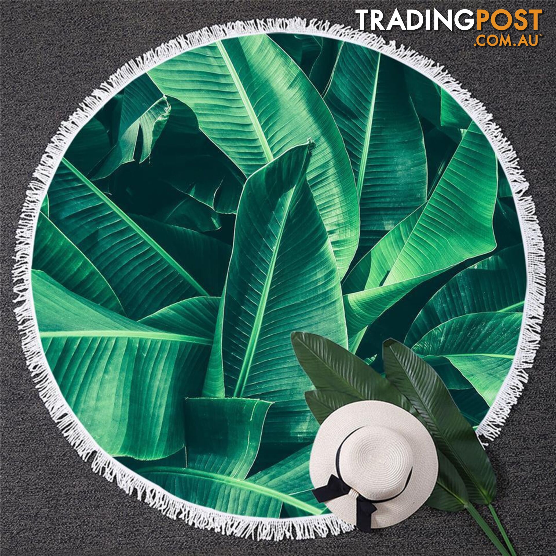 Banana Leaves Beach Towel - Towel - 7427046333849