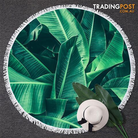 Banana Leaves Beach Towel - Towel - 7427046333849