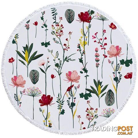 Modest Flower Garden Beach Towel - Towel - 7427046339971