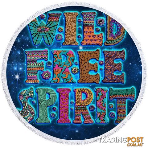 Space Background Wild Free Spirit Beach Towel - Towel - 7427046313315