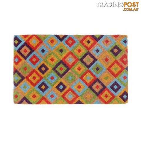 Saman Multicolour 100 Percent Coir Door Mat - Unbranded - 8901304504879
