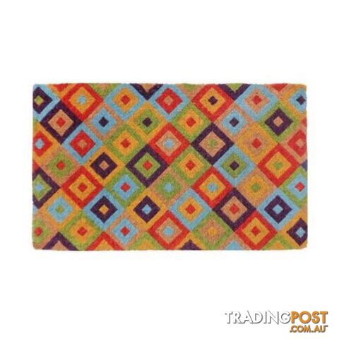 Saman Multicolour 100 Percent Coir Door Mat - Unbranded - 8901304504879