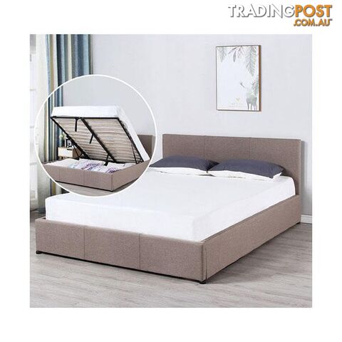 Milano Luxury Gas Lift Bed Frame And Headboard King - Milano - 787976610029