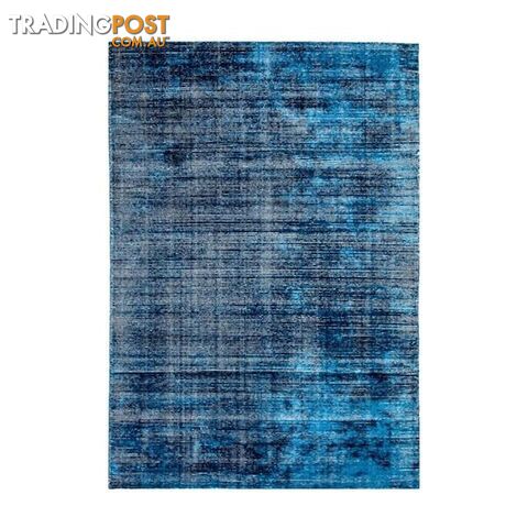 Hampton Indigo White Wool Rug - Unbranded - 7427005879753