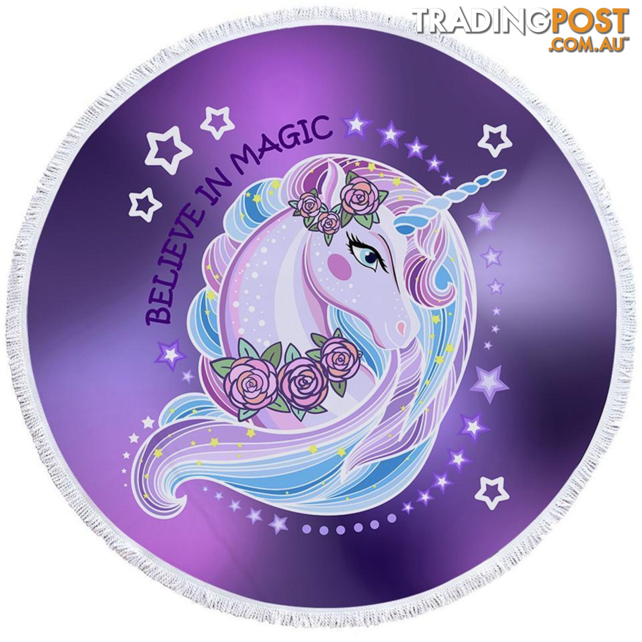 Believe in Magic Unicorn Beach Towel - Towel - 7427046323062