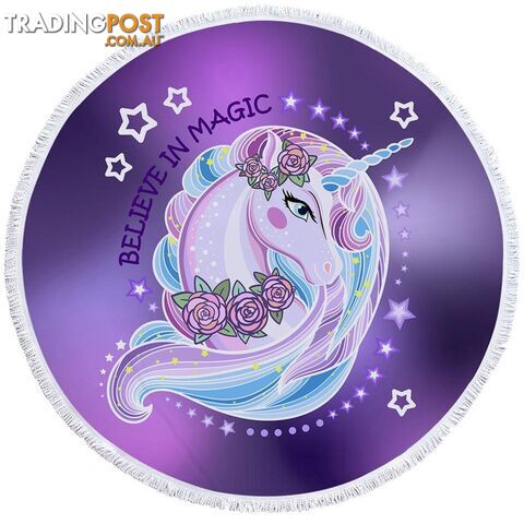 Believe in Magic Unicorn Beach Towel - Towel - 7427046323062