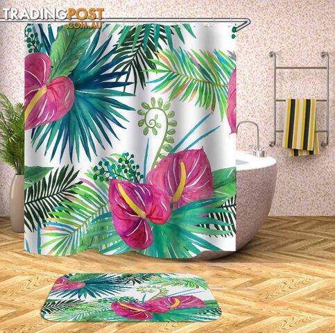 Multi Colored Tropical Mix Shower Curtain - Curtain - 7427046102506