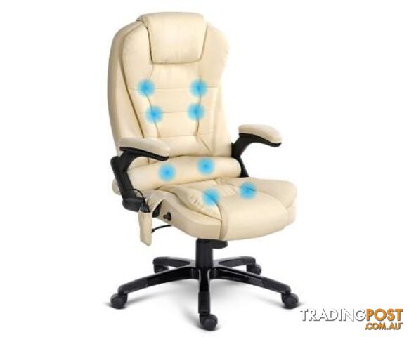 8 Point Massage Executive PU Leather Office Chair - Unbranded - 9350062110737