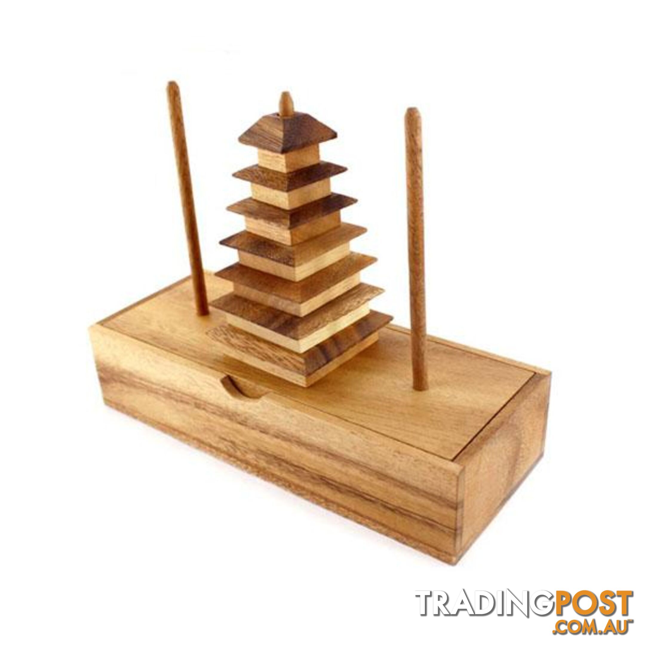 Jedi Hanoi Tower 7 Rings Puzzle - Mango Trees - 7427046196949