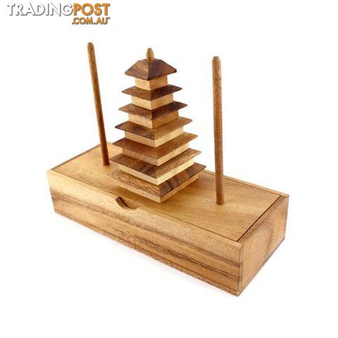 Jedi Hanoi Tower 7 Rings Puzzle - Mango Trees - 7427046196949