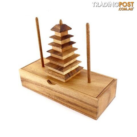 Jedi Hanoi Tower 7 Rings Puzzle - Mango Trees - 7427046196949