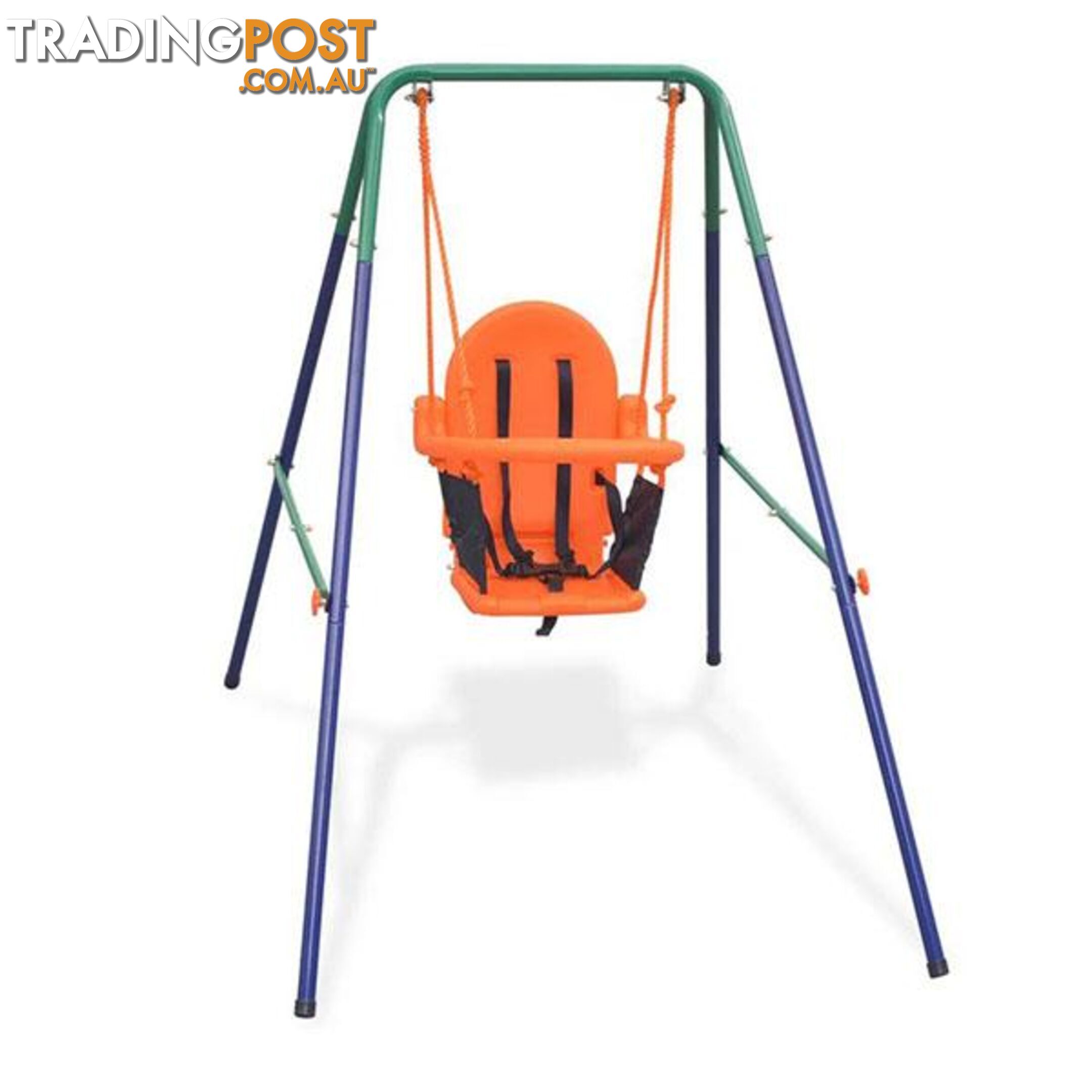 Toddler Swing Set With Safety Harness Orange - Unbranded - 8718475571162