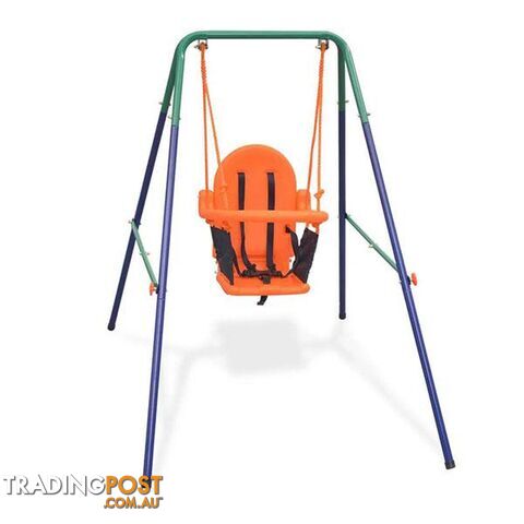 Toddler Swing Set With Safety Harness Orange - Unbranded - 8718475571162