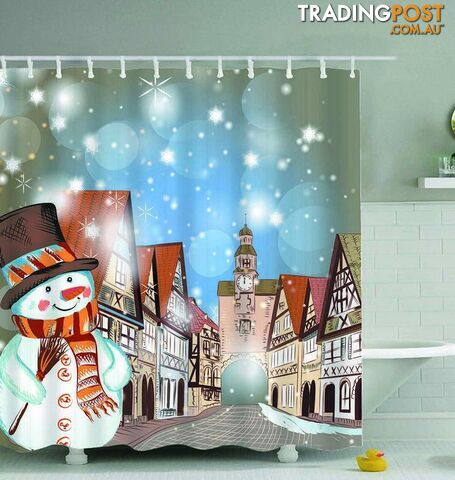 Old Town Christmas Spirit Shower Curtain - Curtains - 7427046062374