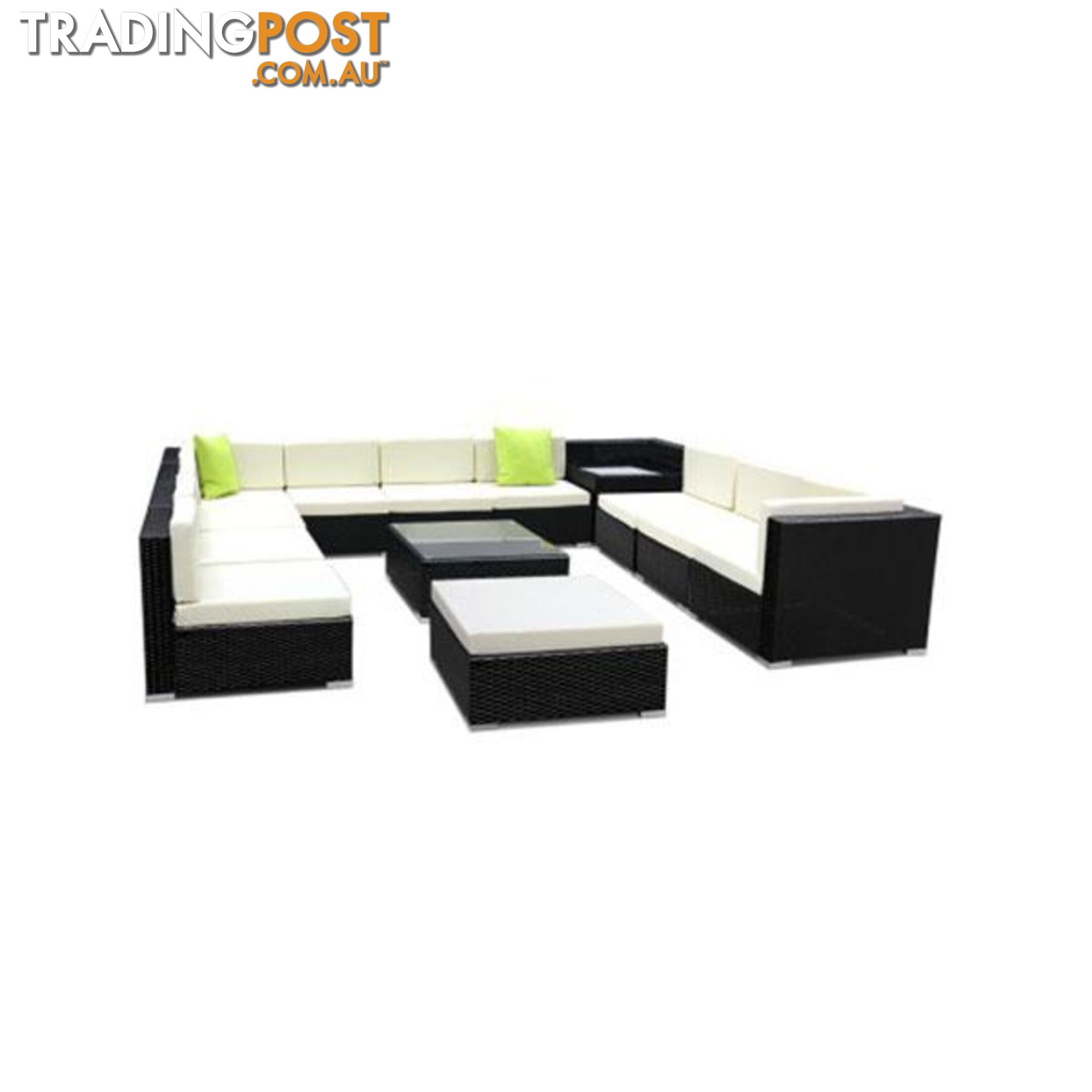 13 Piece Outdoor Furniture Set Wicker Sofa Lounge - Gardeon - 787976569242