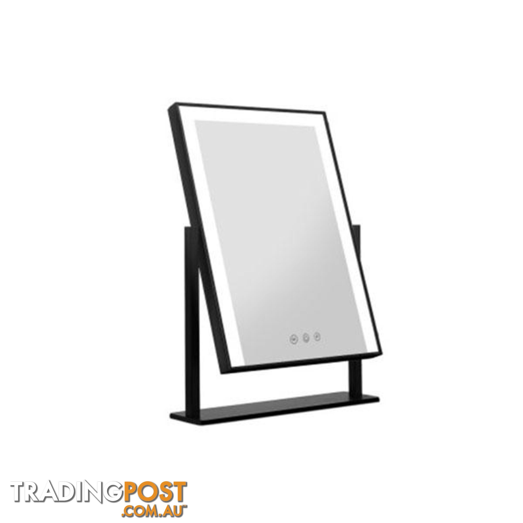 Led Makeup Mirror Hollywood Standing Mirror Tabletop Vanity Black - Embellir - 9350062279120