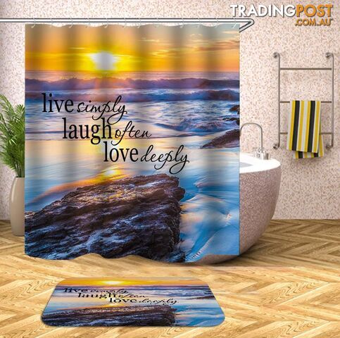 Sunset Quote Shower Curtain - Curtain - 7427045932050