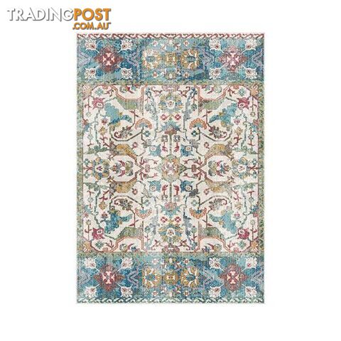 Heat Set Opera Beige Blue Rug - Unbranded - 9476062085995