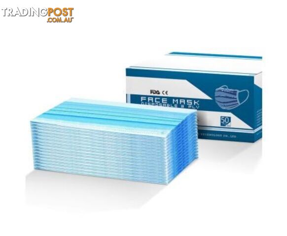 Disposable Face Mask Anti Flu Dust Masks Anti Pm2 5 3 Layer Protective - Unbranded - 9355720048780