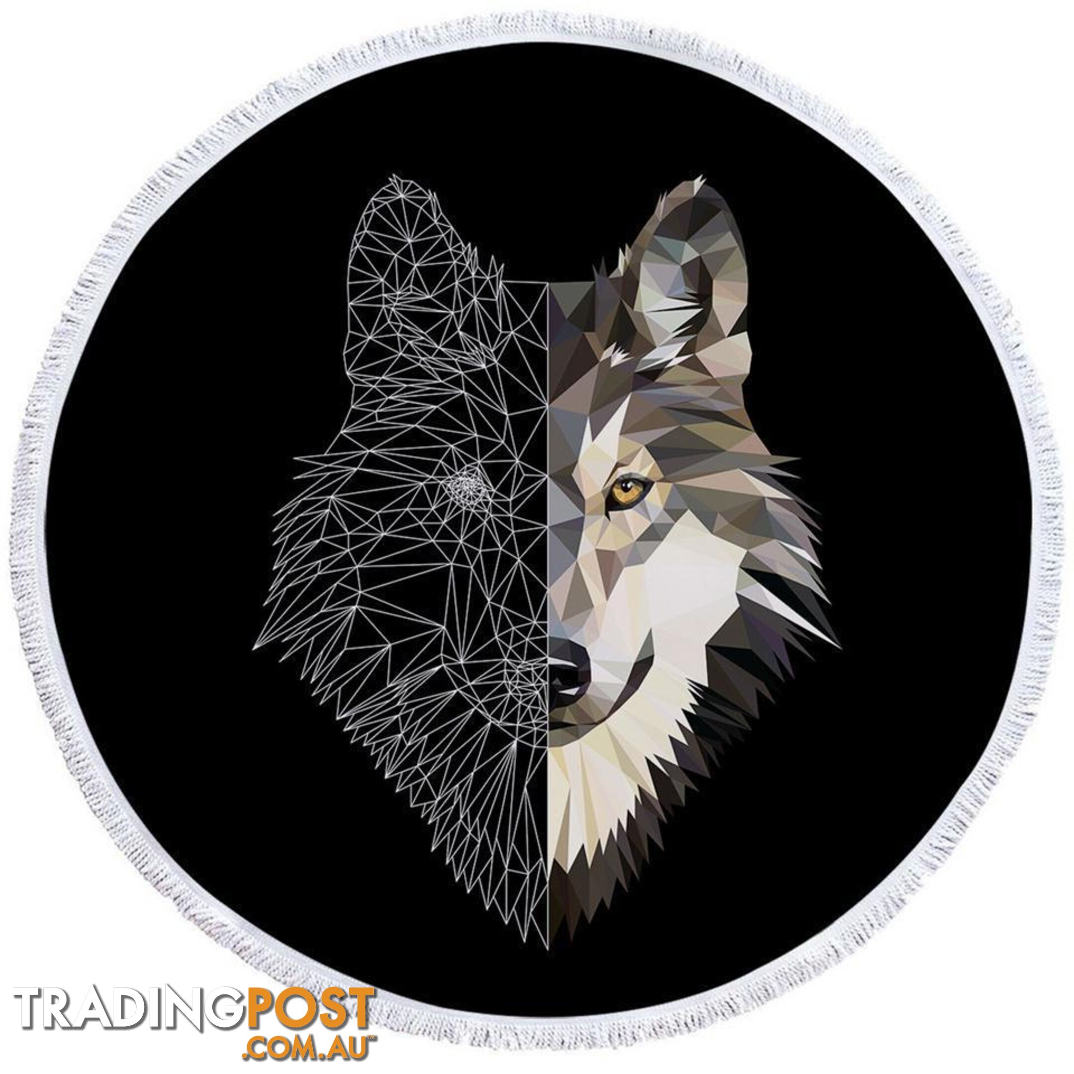 Artistic Wolf Beach Towel - Towel - 7427046309370