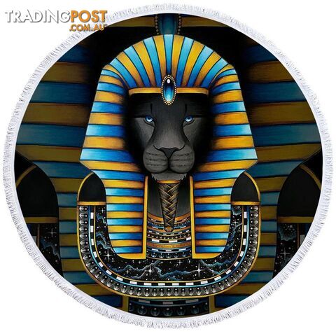 Pharaoh Cat Beach Towel - Towel - 7427046324748