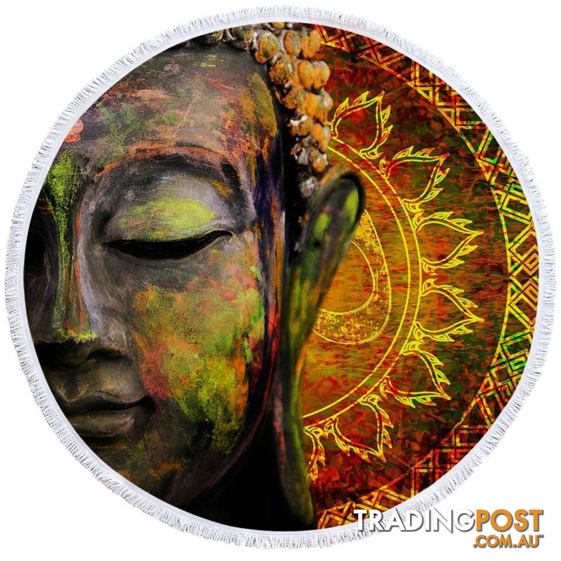 Art Painting Buddha Beach Towel - Towel - 7427046317849