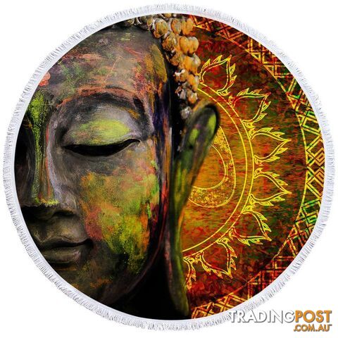 Art Painting Buddha Beach Towel - Towel - 7427046317849