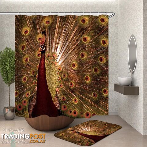 Peacock Shower Curtain - Curtain - 7427046281300