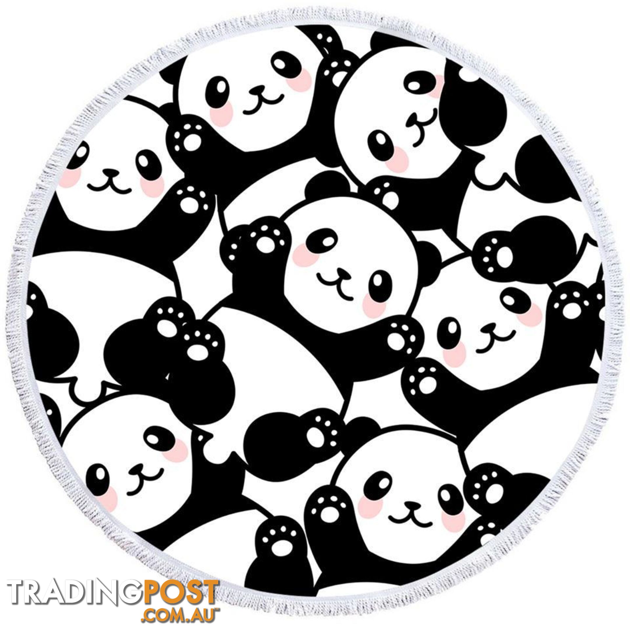 Cute Pandas Beach Towel - Towel - 7427046305501