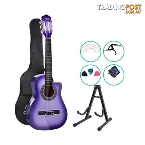 Alpha 34Inch Guitar Classical Acoustic Wooden With Capo Tuner - Alpha - 9355720010114