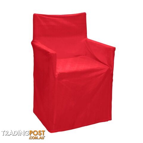 Outdoor Solid Director Chair Cover Std Red - Unbranded - 7427046103701