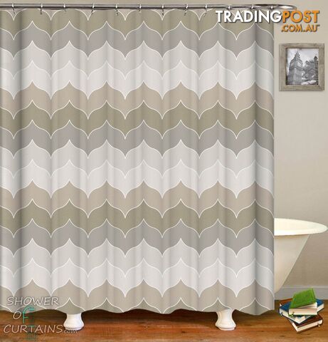 Pastel Grey Shower Curtain - Curtain - 7427046289924