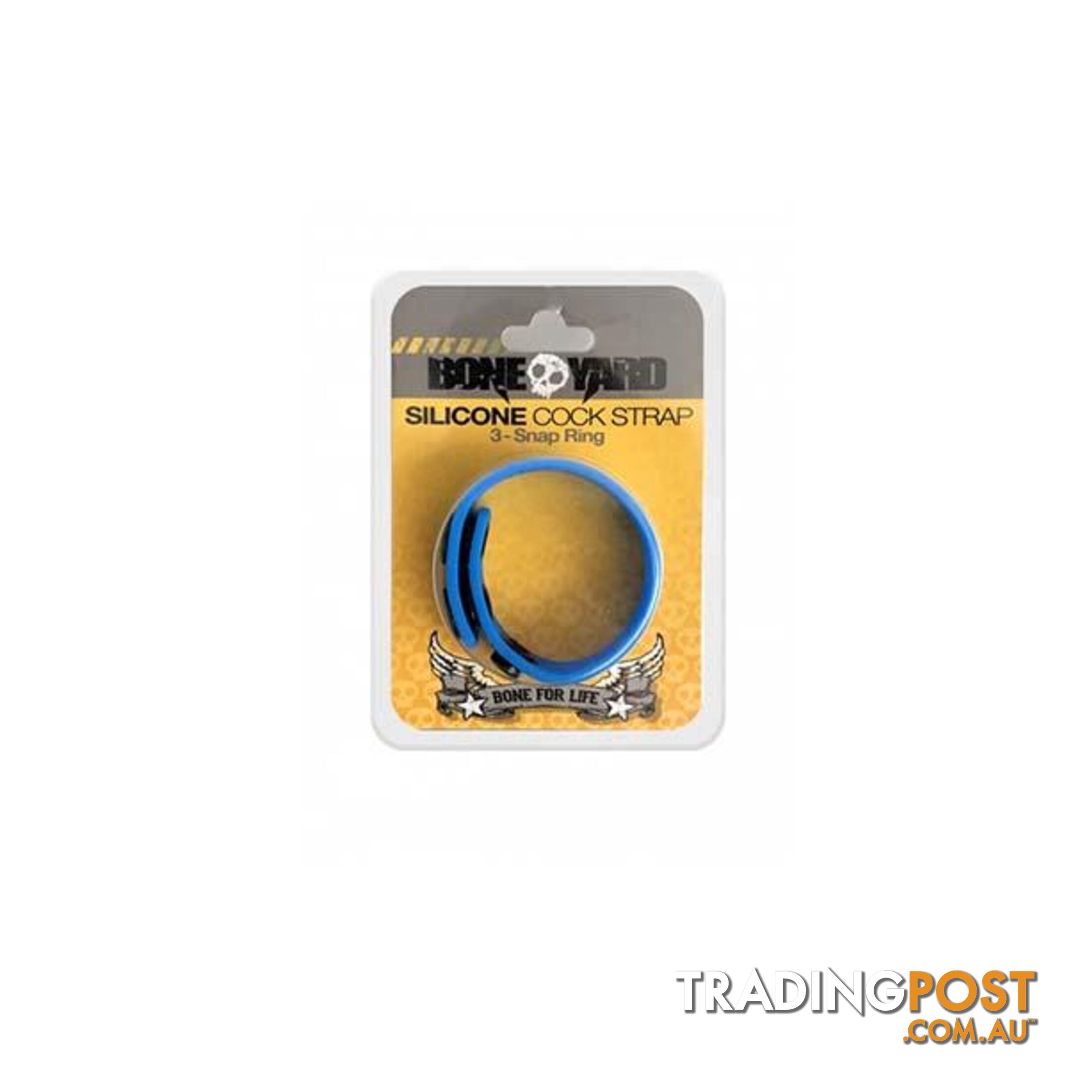 Boneyard Silicone Cock Strap 3 Snap Ring - Boneyard - 666987003047