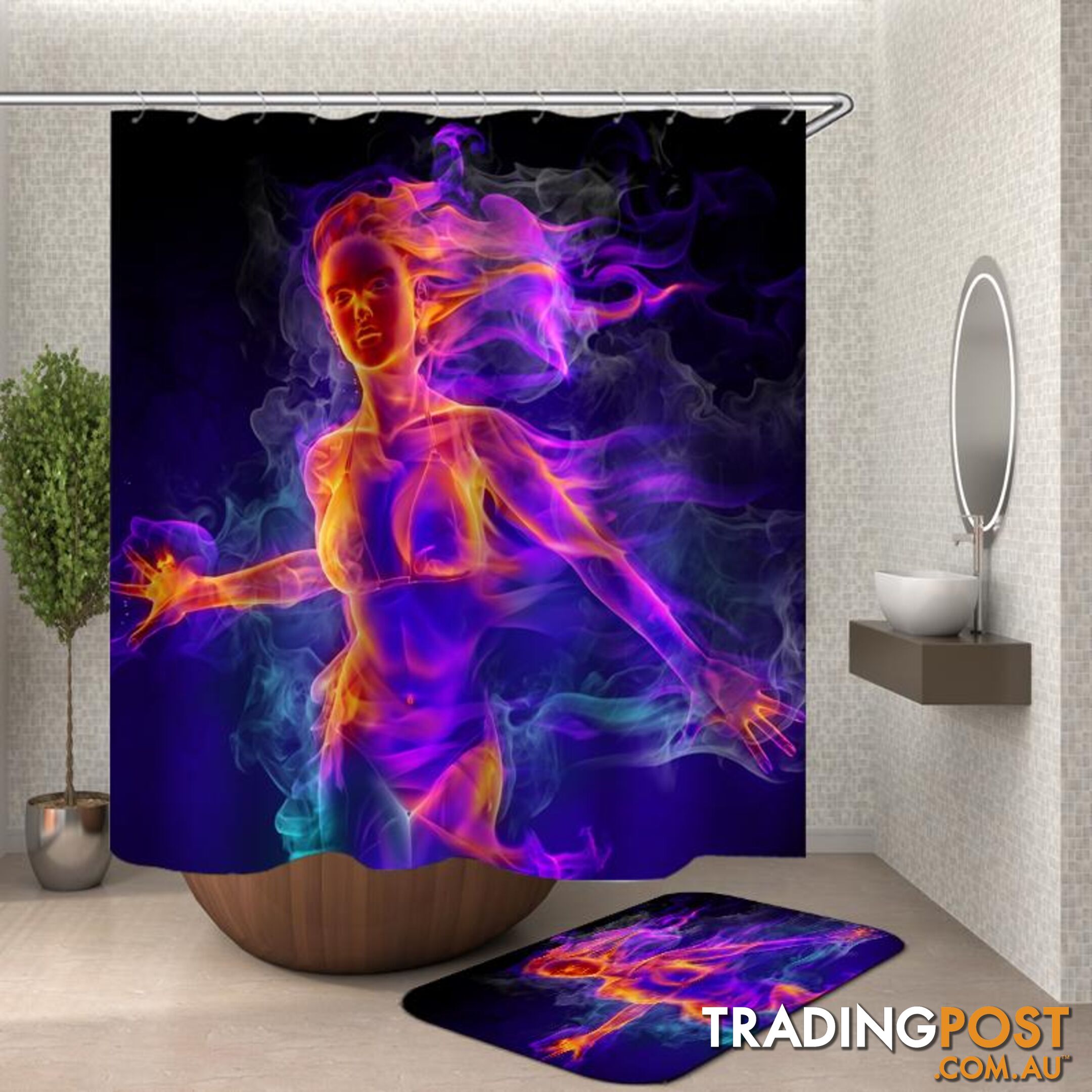 Sexy Flames Chic Shower Curtain - Curtain - 7427046118453