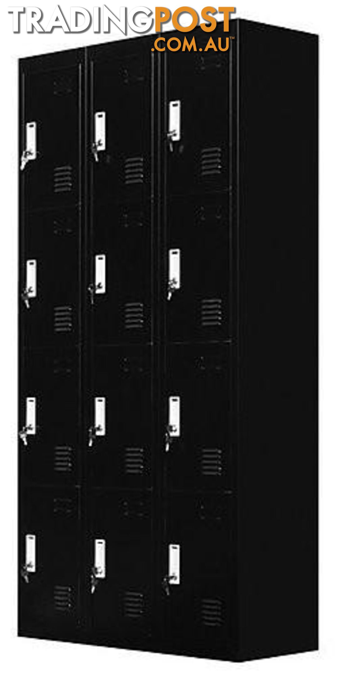 12 Door Locker - Office/Gym - Black - Unbranded - 4344744436135