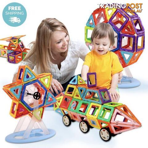 Kids Mini Magnetic Construction Building Blocks Set - Unbranded - 7427046364256