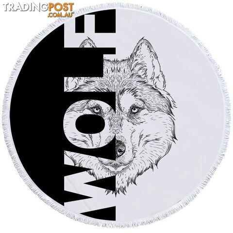 Wolf Beach Towel - Towel - 7427046344159