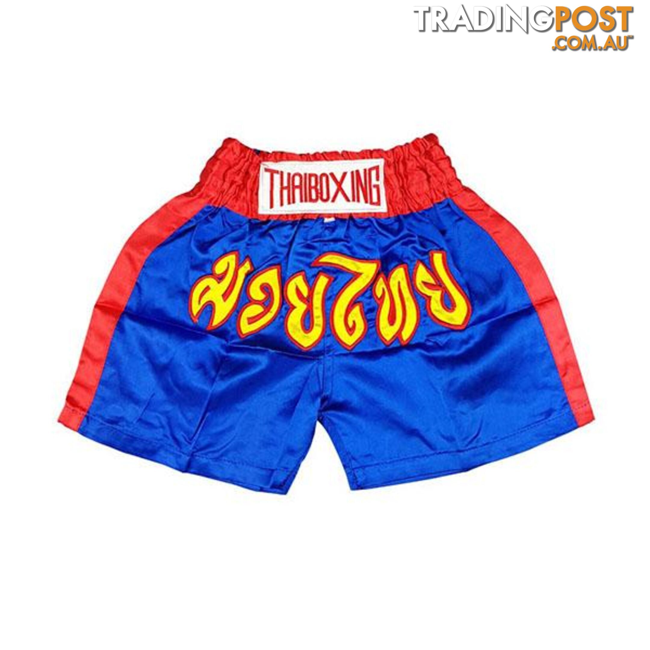 Kid Boxing Short Trunks Satin Light Blue S - ThaiBoxing - 7427005865107