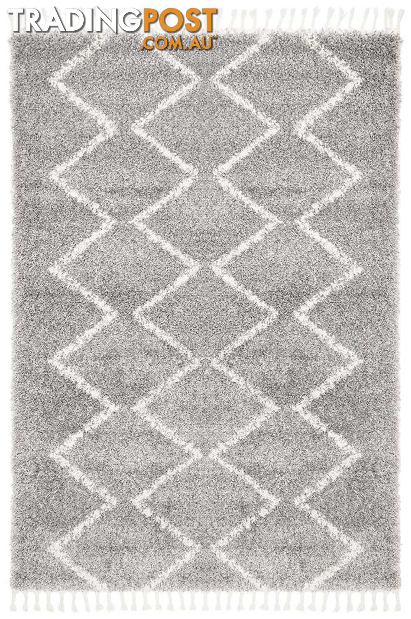 Saffron Zikzakli Silver Rug - Unbranded - 9375321877329