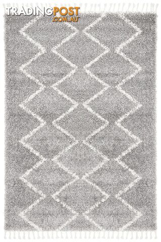 Saffron Zikzakli Silver Rug - Unbranded - 9375321877329