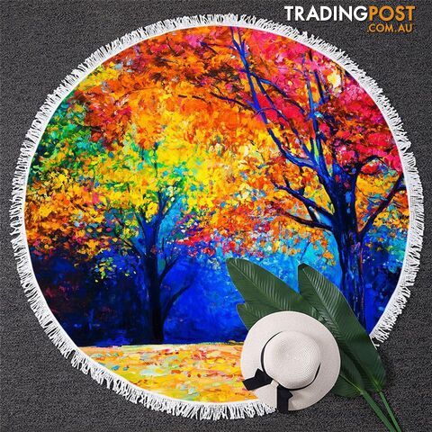 Autumn Art Beach Towel - Towel - 7427046334068