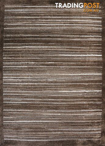 STUDIO Stripe BEIGE Border RUG - Unbranded - 787976578312