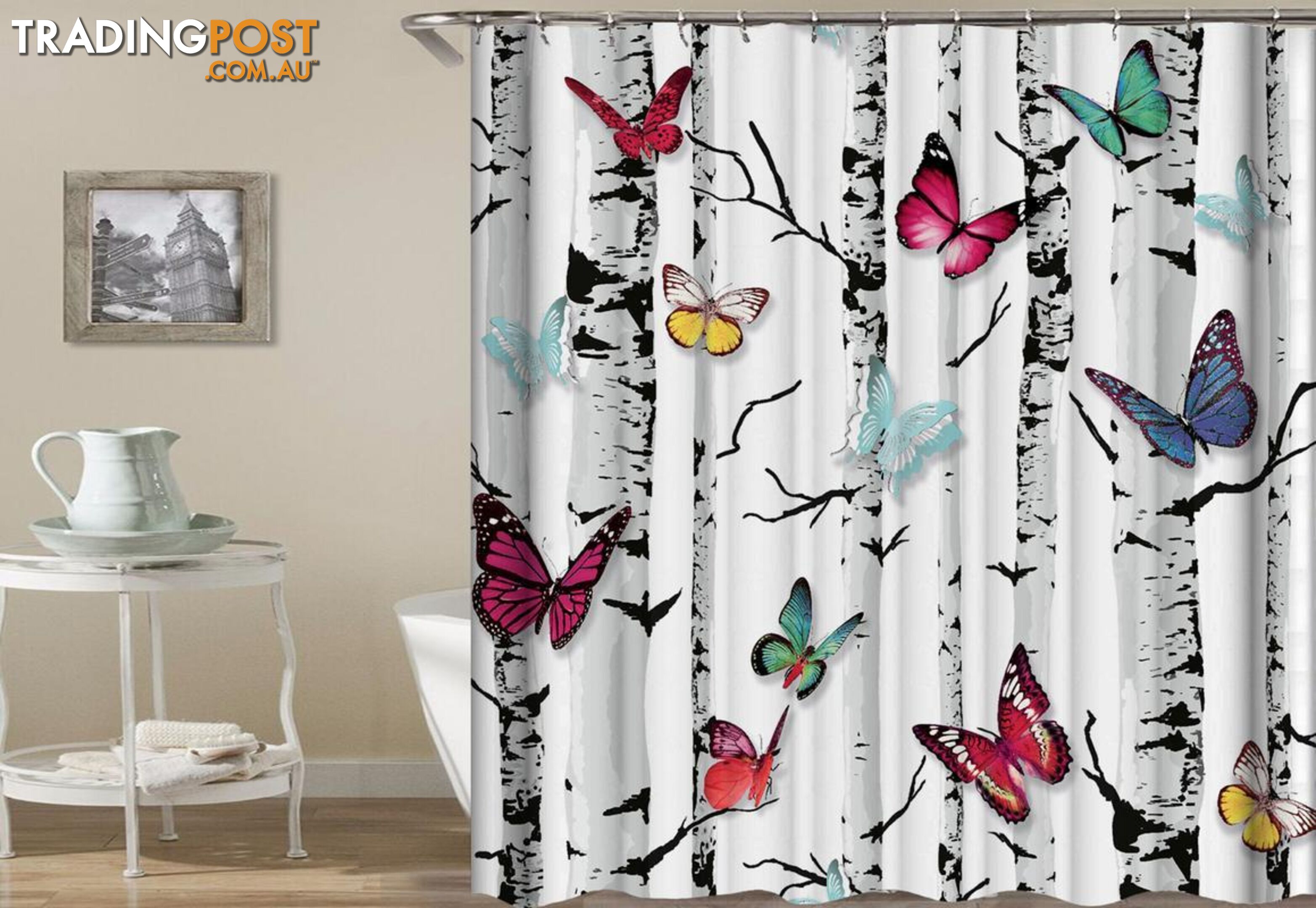 Butterflies Shower Curtain - Curtain - 7427005913327