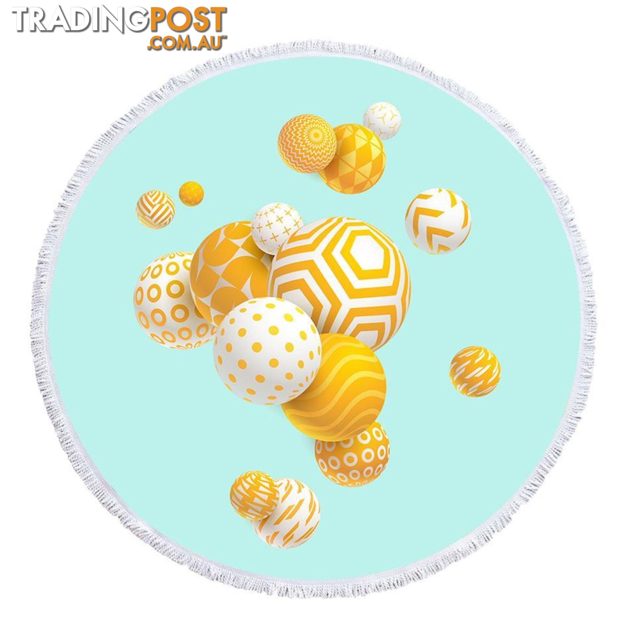 Yellow Balls Beach Towel - Towel - 7427046342360