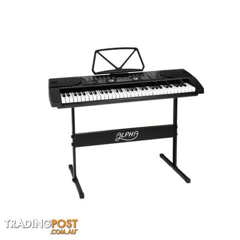 ALPHA 61 Keys LED Electronic Piano Keyboard - Alpha - 7427046375474